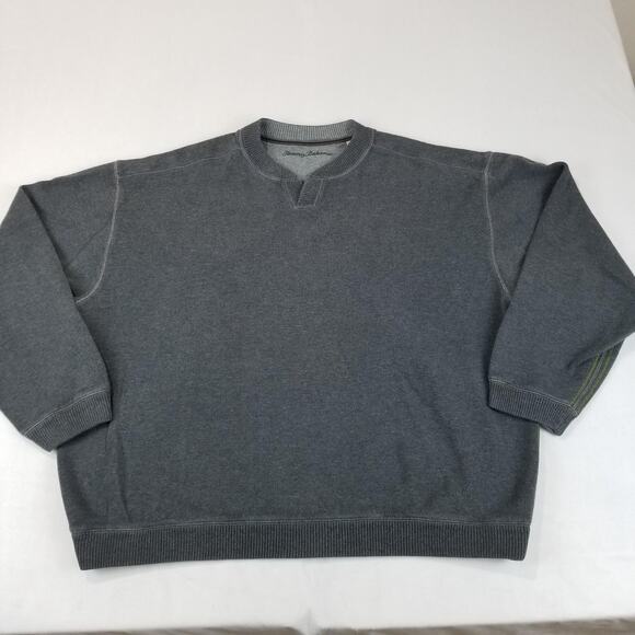 Tommy Bahama Relax Men’s XXL Gray 100% Cotton Crewneck Sweatshirt - Picture 1 of 8
